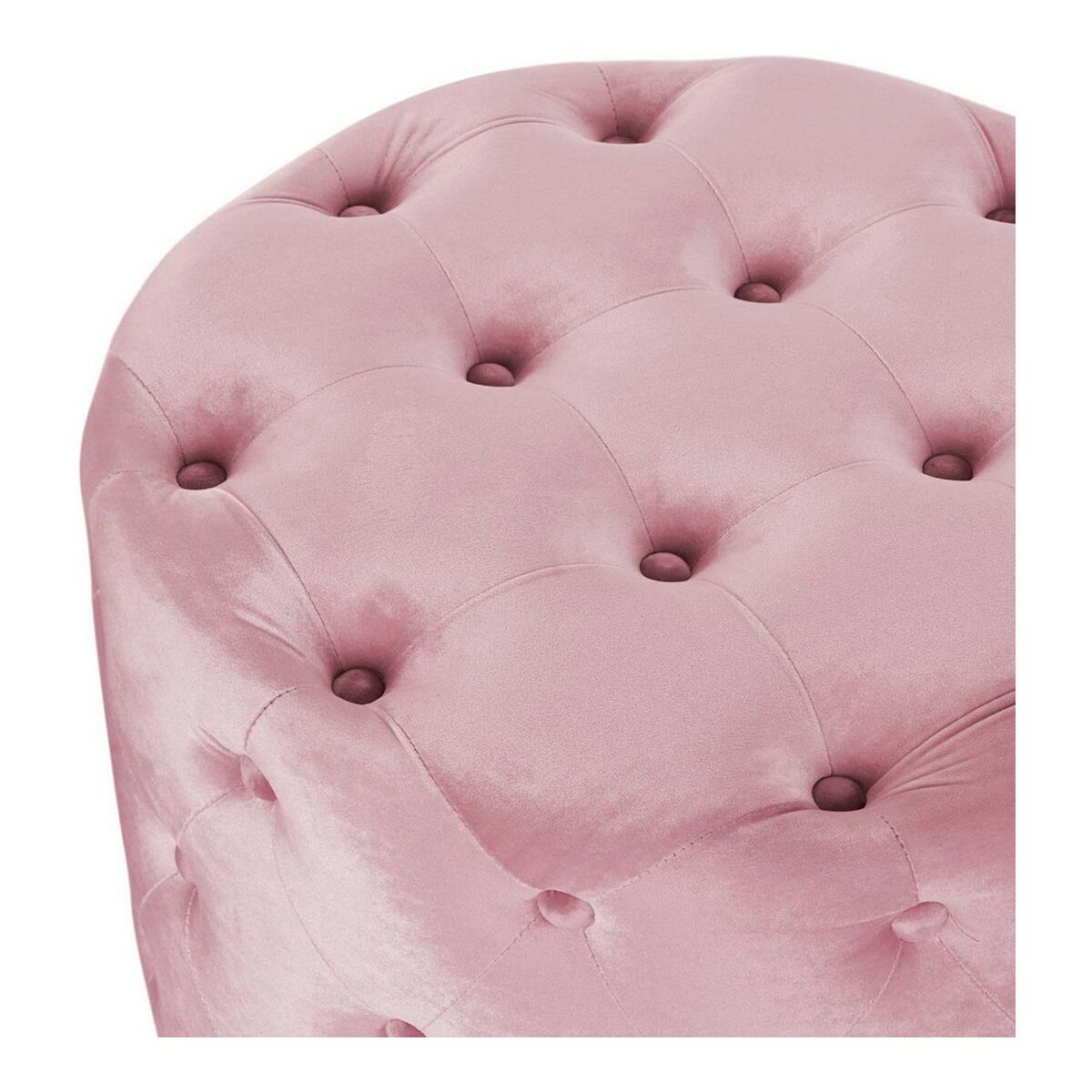 Fodstøtte DKD Home Decor Pink Velvet Træ MDF Glam (2 pcs)